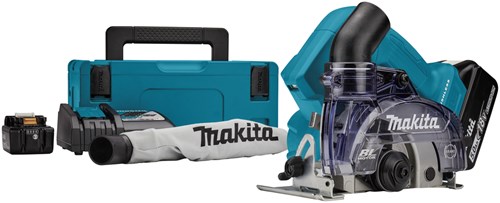 Makita dcc500rtj | lxt accu diamantsnijder 18v 125mm droog in mbox (2x 5.0ah accu + snellader) - dcc500rtj