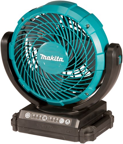 Ventilador a batería makita con función giratoria 14.4 18v desnudo