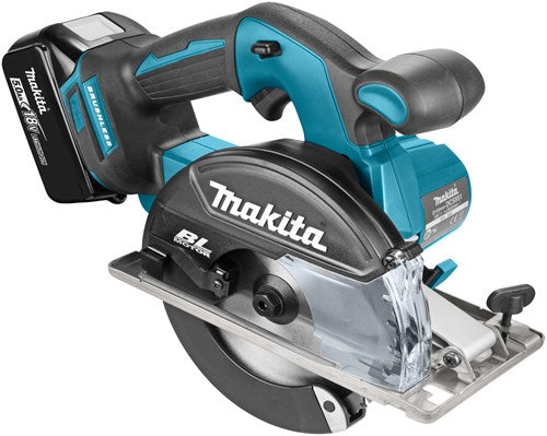 Makita dcs551rtj | lxt accu metaalcirkelzaag 18v 150mm in mbox (2x 5.0ah accu + snellader) - dcs551rtj