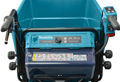 Carriola a batteria Makita dcu605z con scatola di carico | corpo | 2x18v| senza caricabatterie