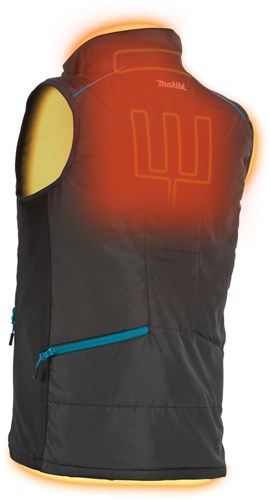 Gilet riscaldato Makita dcv202z3xl xxxl | senza batterie e caricabatterie | incluso adattatore per giacca | nella scatola - dcv202z3xl