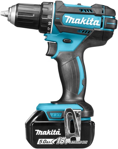 Makita ddf482rtj 18v boor- schroefmachine 5,0 ah accu (2 st), snellader, mbox - ddf482rtj