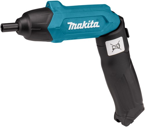 Cacciavite Makita df001dw 3,6 V con batteria agli ioni di litio da 1,5 Ah integrata, caricabatterie, custodia, acc. da 81 pezzi. set - df001dw