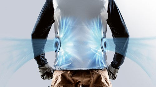 Makita dfv210zxl | geventileerd vest xl | zonder accu's, lader adapter