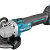 Makita dga506rtj 18v haakse slijper 125mm 5,0ah accu (2 st), snellader, mbox, met vastzetschakelaar