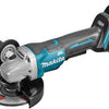 Makita dga508rtj 18v haakse slijper 125mm 5,0ah accu (2 st), snellader, mbox, met veiligheidsschakelaar