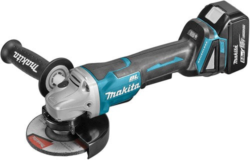 Amoladora angular a batería Makita 125mm 18v 5.0ah