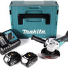 Amoladora angular Makita dga511rtj 18v 125mm | 18v 5.0ah li-ion en m-box