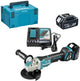 Amoladora angular a batería makita dga519rtj 125mm x-lock baterías 18v 5.0ah