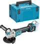 Amoladora angular a batería Makita 125mm 18v desnuda x-lock