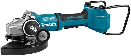 Amoladora angular a batería Makita 230mm 2x18v desnuda (aws)