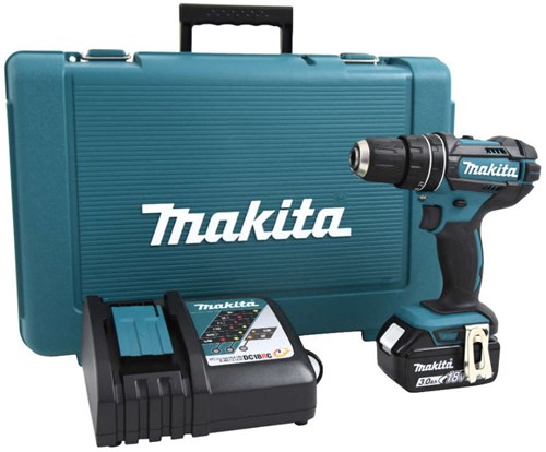 Trapano avvitatore Makita dhp482rf 18v (impatto) 3,0ah - fornito con 1 batteria