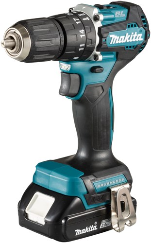 Makitadhp487raj | trapano a percussione | senza spazzole | 18v| 2.0ah | ioni di litio in mbox - dhp487raj