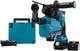Taladro percutor combinado a batería makita mr182twju 18v | sds-plus | 5.0ah en mbox con extracción de polvo - hebr182twju