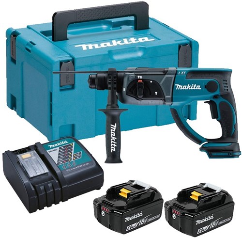 Martillo combinado a batería makita mr202rtj 18v | sds-plus | 5.0ah de iones de litio -MR202rtj