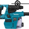 Martello combinato Makita a batteria 18v nudo con aspirazione polveri