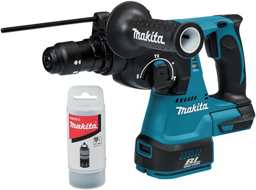 Martillo combinado Makita mr243z de 18 voltios | sds-plus | con cabezal de perforación intercambiable | sin pilas ni cargador ni estuche -MR243z