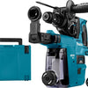 Martello combinato Makita a batteria 18v nudo con aspirazione polveri