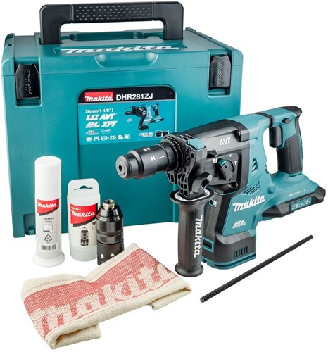 Taladro percutor inalámbrico makita hebr281zj 2x18v li-ion | sds-plus | sin pilas ni cargador, en mbox - hebr281zj