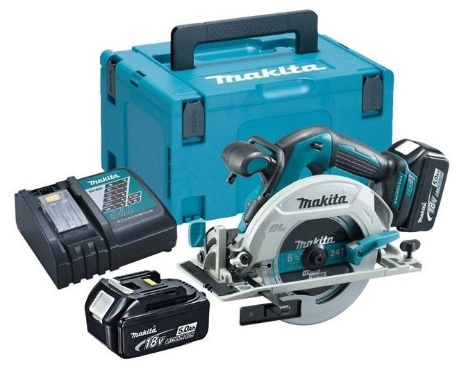 Sierra circular makita dhs680rtj 18v 165 mm | 5.0ah li-ion - dhs680rtj