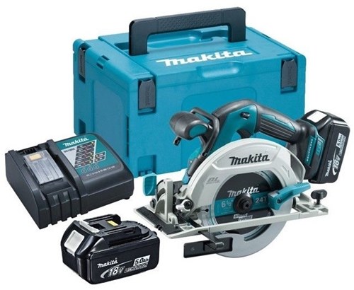 Sierra circular makita dhs680rtj 18v 165 mm | 5.0ah li-ion - dhs680rtj