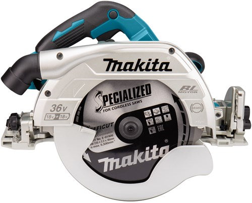 Makita dhs900pt2 | 2x18v| sega circolare | 235 mm | Batteria da 5,0 Ah (2 pezzi) | caricatore rapido duo | in valigia