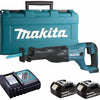 Makita djr186rte 18v accu reciprozaag | 5,0 ah accu (2 st), snellader, koffer