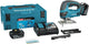 Makita djv180rtj | 18 v decoupeerzaag | d-greep | 5,0 ah accu (2 st) snellader | in mbox djv180rtj