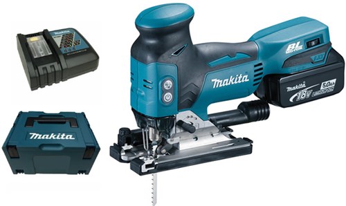 Sierra de calar inalámbrica con mango en T Makita djv181rt1j | 1x batería 18v 5.0ah - djv181rt1j