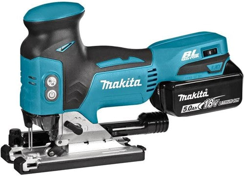 Sierra de calar inalámbrica Makita djv181rtj con mango en T | 18v 5.0ah-djv181rtj
