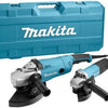 Set smerigliatrice angolare Makita dk0053g ga9020 + 9558hnrg in valigetta - dk0053