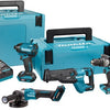 Makita dk401nx | xgt 40 v max combiset | df001g + td002g + ga005g + jr002g | incl. 2x 4.0ah accu + lader - dk401nx
