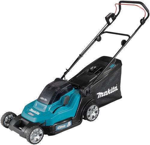 Makita dlm432pt2 | lxt accu grasmaaier 2x18v 43cm in doos (2x 5.0ah accu + dc18rd duolader) - dlm432pt2