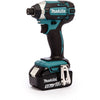 Set combinato Makita dlx2145tj | trapano a percussione a batteria dhp458 + avvitatore a percussione a batteria dtd152 | Ioni di litio 18v 5.0ah