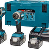 Makita dlx2180tj1 - dhp484 accuklopboormachine + dtd153 accu slagschroevendraaier 18v 5,0ah li-ion + 3e accu