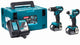 Makita dlx2220jx2 - ddf487 + dtd157 18v boor- schroefmachine + slagschroevendraaier 3,0 ah accu (2 st)