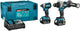 Set combinato Makita dlx2545tj 18v trapano/avvitatore ddf492 + avvitatore a percussione dtd153 (2x 5.0ah e caricabatterie) in mbox - dlx2545tj