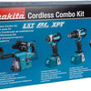 Makita dlx3106tw1 | conjunto combinado con ddf484, dtd153z y hebr242 | 18v-dlx3106tw1