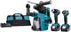 Makita dlx3106tw1 | conjunto combinado con ddf484, dtd153z y hebr242 | 18v-dlx3106tw1