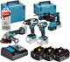 Set combinato Makita dlx4196jx1 | ddf489 + dtd173 + redazione243 + dga504 | incl. batterie e caricabatterie in m-box - dlx4196jx1