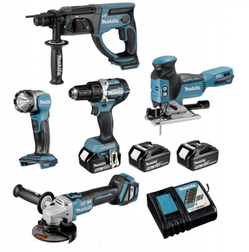 Set promozione speciale batteria Makita dlx5044tj 18v - dlx5044tj