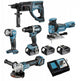 Set promozione speciale batteria Makita dlx5044tj 18v - dlx5044tj