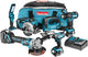 Set combinato Makita dlx6058t 18 V agli ioni di litio con 3 batterie da 5,0 Ah