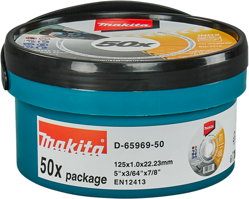 Disco da taglio Makita 125x1,0mm acciaio inossidabile - d-65969-50
