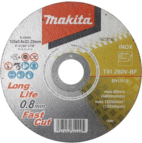 Disco da taglio Makita in acciaio inossidabile - e-22953-12