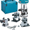 Fresadora a bateria makita drt50rtjx3 18v li-ion | con 2 pilas de 18v