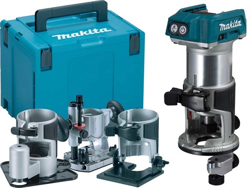 Fresatrice a batteria Makita drt50zjx3 18v li-ion | senza batterie e caricabatterie in m-box