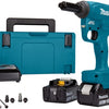 Makita drv150rtj | alicates para remachar a batería |18v | 5.0ah | iones de litio | mbox