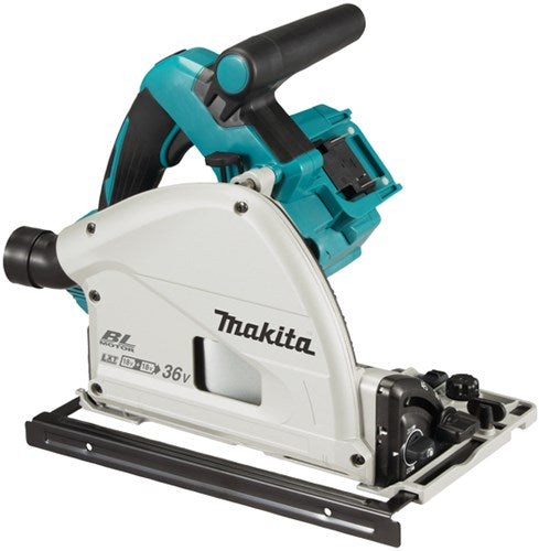 Sega circolare a immersione Makita a batteria 165mm 2x18v nuda
