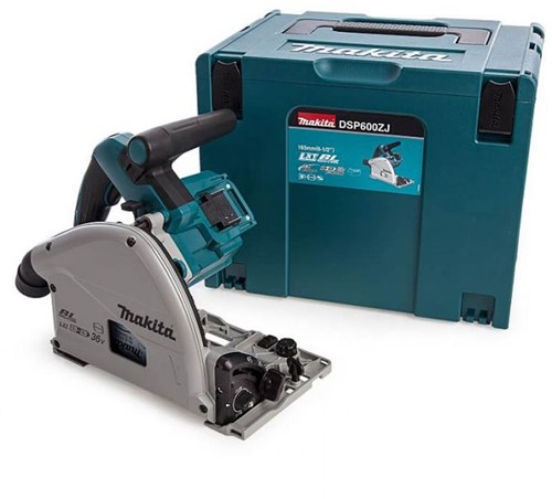 Sega circolare a immersione Makita a batteria 165mm 2x18v nuda